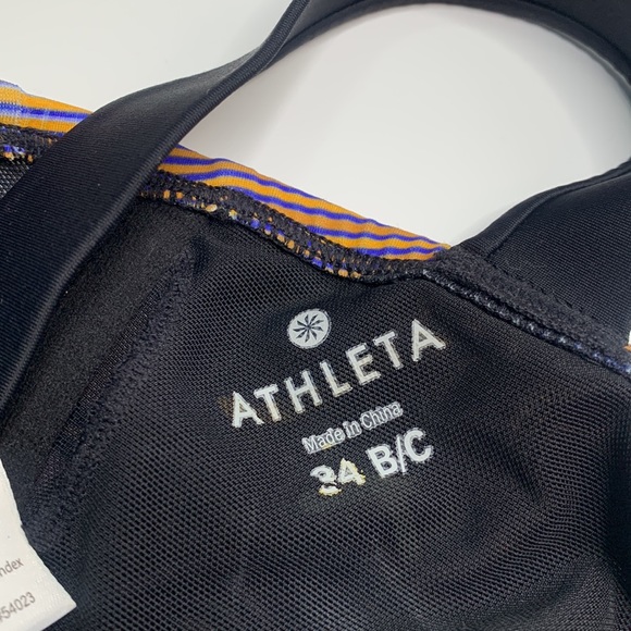 Athleta Capri Stripe Pura Bikini Top W-545 Size 34 B /C - Picture 8 of 11